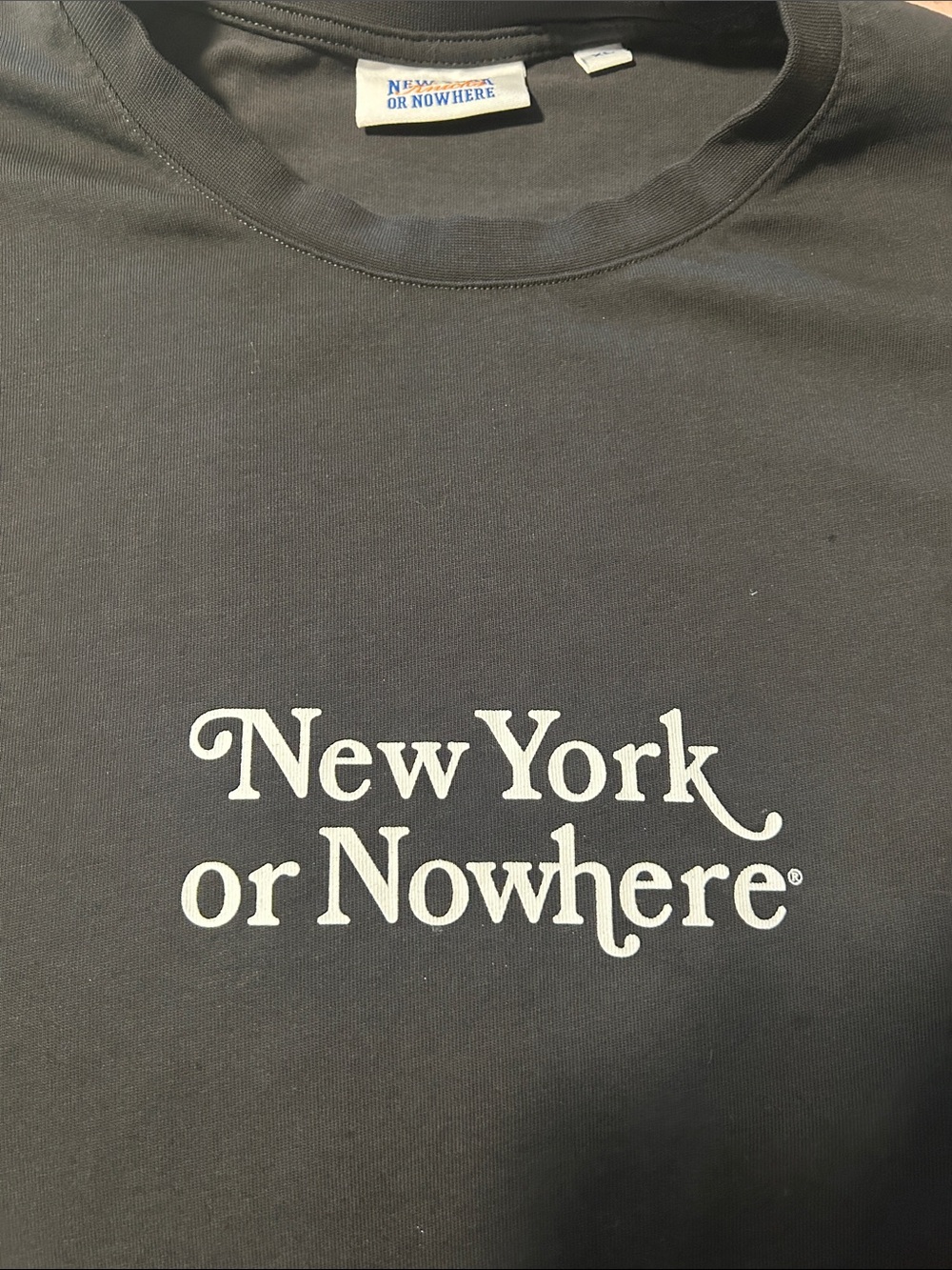 New York or Nowhere Men’s Black Graphic Tee